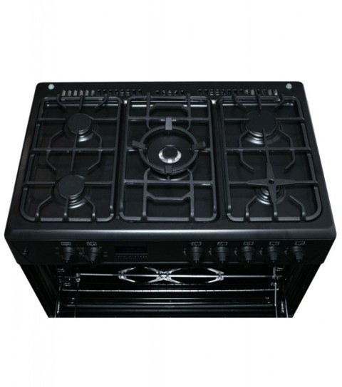 Kuchnia gazowo-elektryczna 90 cm KWGE-K90 Cheff Modern Black Kuchnia gazowo-elektryczna 90 cm KWGE-K90 Cheff Modern Black