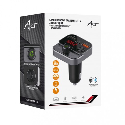 Transmiter samochodowy FM MP3 z funkcją BT,USB LCD FM-84B QC3.0 Transmiter samochodowy FM MP3 z funkcją BT,USB LCD FM-84B QC3.0