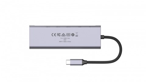 Hub 7-in-1 USB-C USB3.2 Gen1. Type-C, 3xUSB-A HDMI, SD, microSD slot. PD 100W Hub 7-in-1 USB-C USB3.2 Gen1. Type-C, 3xUSB-A HDMI, SD, microSD slot. PD 100W
