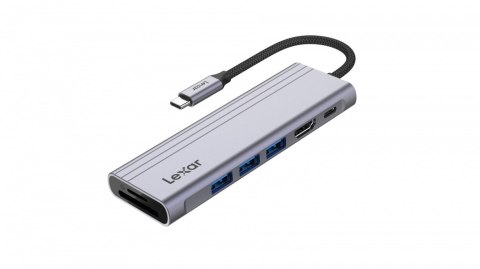Hub 7-in-1 USB-C USB3.2 Gen1. Type-C, 3xUSB-A HDMI, SD, microSD slot. PD 100W Hub 7-in-1 USB-C USB3.2 Gen1. Type-C, 3xUSB-A HDMI, SD, microSD slot. PD 100W