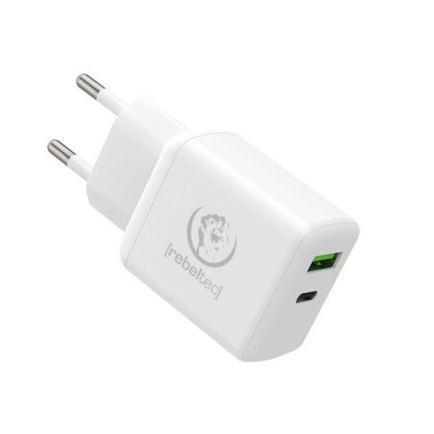 Ładowarka sieciowa dwa porty USB-C + USB-A H200 TURBO QC3.0 + PD20W Ładowarka sieciowa dwa porty USB-C + USB-A H200 TURBO QC3.0 + PD20W