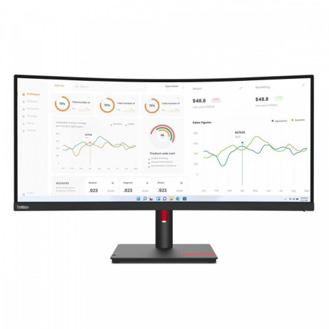 Monitor 34.0 ThinkVision T34w-30 WLED LCD 63D4ZAT1EU