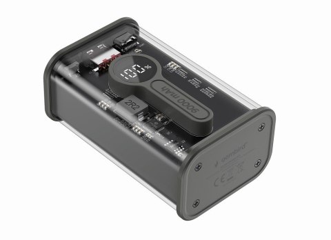 PowerBank Transparentny 9000 mAh QC3.0 Czarny PowerBank Transparentny 9000 mAh QC3.0 Czarny