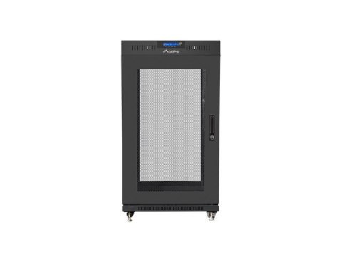 Szafa stojąca 19 cali 22U 600x600 drzwi perforowane LCD (Flat pack) V2 czarna Szafa stojąca 19 cali 22U 600x600 drzwi perforowane LCD (Flat pack) V2 czarna