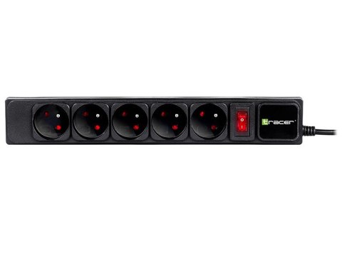 Listwa zasilająca PowerGear 1.5m Black 5 gniazd Listwa zasilająca PowerGear 1.5m Black 5 gniazd