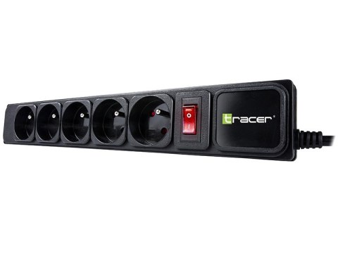 Listwa zasilająca PowerGear 1.5m Black 5 gniazd Listwa zasilająca PowerGear 1.5m Black 5 gniazd
