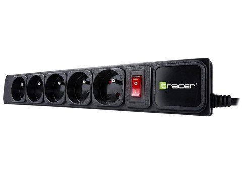 Listwa zasilającaPowerGear 5m Black 5 gniazd Listwa zasilającaPowerGear 5m Black 5 gniazd