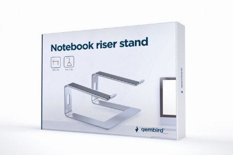 Podstawka do notebooka 15,6 cali srebrna Podstawka do notebooka 15,6 cali srebrna