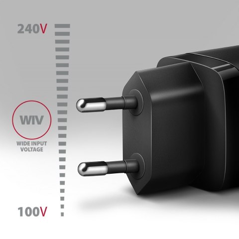 ACU-PQ20 Ładowarka sieciowa 20W, QC3.0/AFC/FCP + PD type-C Czarna ACU-PQ20 Ładowarka sieciowa 20W, QC3.0/AFC/FCP + PD type-C Czarna