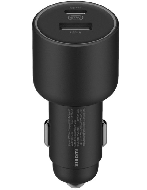 Ładowarka samochodowa Mi 67W bezprzewodowa USB-C USB-A Ładowarka samochodowa Mi 67W bezprzewodowa USB-C USB-A
