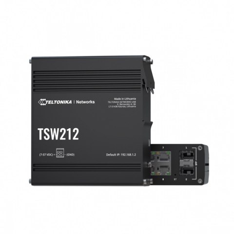 Przełącznik zarządzalny przemysłowy TSW212 2xSFP 8xGbE L2/L3 Przełącznik zarządzalny przemysłowy TSW212 2xSFP 8xGbE L2/L3