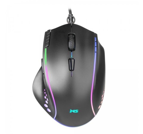 Mysz gamingowa przewodowa Nemesis C370 7200 DPI 7P RGB LED czarna Mysz gamingowa przewodowa Nemesis C370 7200 DPI 7P RGB LED czarna