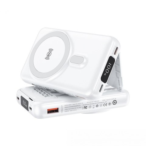 Power bank indukcyjny 10000 mAh MagSafe z wbudowanym kablem USB-C / Lightning / Micro USB / USB-A Power bank indukcyjny 10000 mAh MagSafe z wbudowanym kablem USB-C / Lightning / Micro USB / USB-A