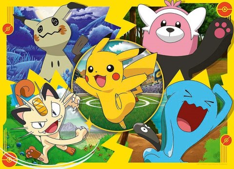 Puzzle 4x100 elementów Pokemon zestaw Puzzle 4x100 elementów Pokemon zestaw