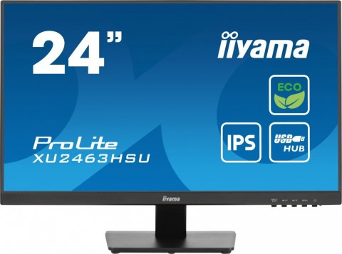 Monitor 24 cale XU2463HSU-B1 IPS,100HZ,ECO,3ms,SLIM,HDMI,DP,2x USB3.2 ,TCO,EPEAT Monitor 24 cale XU2463HSU-B1 IPS,100HZ,ECO,3ms,SLIM,HDMI,DP,2x USB3.2 ,TCO,EPEAT