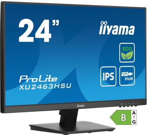 Monitor 24 cale XU2463HSU-B1 IPS,100HZ,ECO,3ms,SLIM,HDMI,DP,2x USB3.2 ,TCO,EPEAT Monitor 24 cale XU2463HSU-B1 IPS,100HZ,ECO,3ms,SLIM,HDMI,DP,2x USB3.2 ,TCO,EPEAT