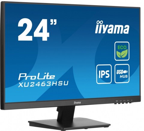 Monitor 24 cale XU2463HSU-B1 IPS,100HZ,ECO,3ms,SLIM,HDMI,DP,2x USB3.2 ,TCO,EPEAT Monitor 24 cale XU2463HSU-B1 IPS,100HZ,ECO,3ms,SLIM,HDMI,DP,2x USB3.2 ,TCO,EPEAT