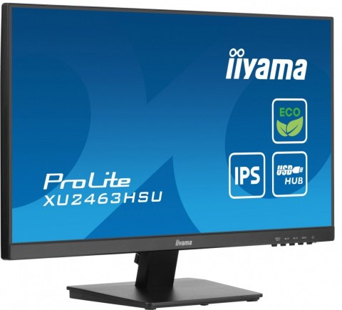 Monitor 24 cale XU2463HSU-B1 IPS,100HZ,ECO,3ms,SLIM,HDMI,DP,2x USB3.2 ,TCO,EPEAT Monitor 24 cale XU2463HSU-B1 IPS,100HZ,ECO,3ms,SLIM,HDMI,DP,2x USB3.2 ,TCO,EPEAT