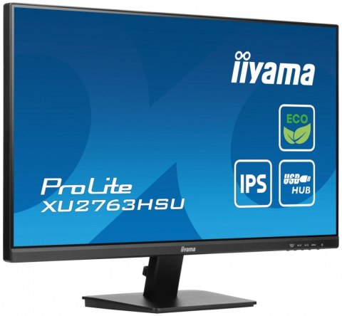 Monitor 27 cali ProLite XU2763HSU-B1 IPS,100HZ,ECO,3ms,SLIM,HDMI,DP,2x USB3.2 TCO,EPEAT Monitor 27 cali ProLite XU2763HSU-B1 IPS,100HZ,ECO,3ms,SLIM,HDMI,DP,2x USB3.2 TCO,EPEAT