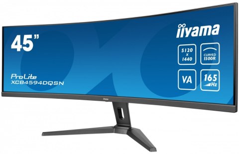 Monitor 44.5 cala XCB4594DQSN-B1 VA,DQHD,165HZ,USB-C-DOCK,RJ45,32:9,1500R,450cd/m2,3000:1,0.8ms,3xUSB,2xHDMI,1xDP,2x3W,PowerDeli Monitor 44.5 cala XCB4594DQSN-B1 VA,DQHD,165HZ,USB-C-DOCK,RJ45,32:9,1500R,450cd/m2,3000:1,0.8ms,3xUSB,2xHDMI,1xDP,2x3W,PowerDeli
