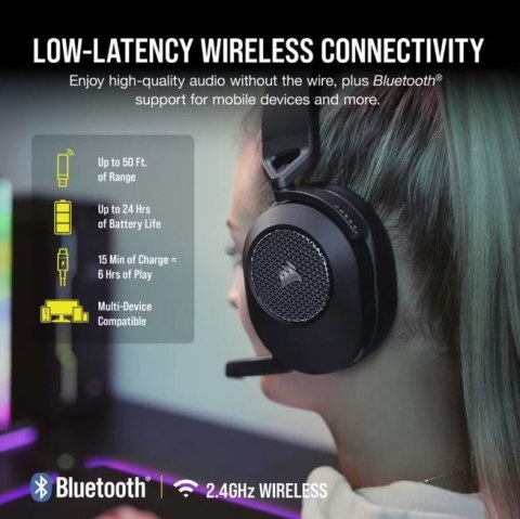 Słuchawki HS65 Wireless Carbon V2 Słuchawki HS65 Wireless Carbon V2