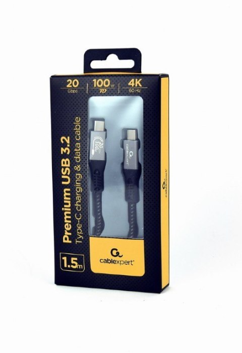 Kabel Premium USB-C 3.2 gen 2 20 Gbps 100W 1.5m PD Kabel Premium USB-C 3.2 gen 2 20 Gbps 100W 1.5m PD