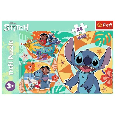 Puzzle 24 elementy Maxi Wesoły dzień Lilo i Stitch Puzzle 24 elementy Maxi Wesoły dzień Lilo i Stitch
