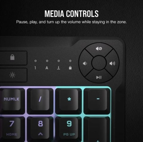 Klawiatura mechaniczna K55 Core RGB czarna Klawiatura mechaniczna K55 Core RGB czarna