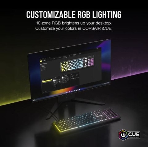 Klawiatura mechaniczna K55 Core RGB czarna Klawiatura mechaniczna K55 Core RGB czarna