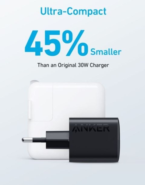 Ładowarka sieciowa 323 33W 1xUSB-A 1xUSB-C czarna Ładowarka sieciowa 323 33W 1xUSB-A 1xUSB-C czarna