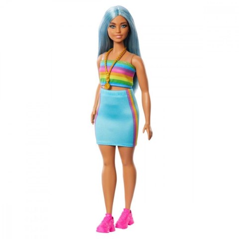 Lalka Barbie Fashionistas długie niebieskie włosy Lalka Barbie Fashionistas długie niebieskie włosy