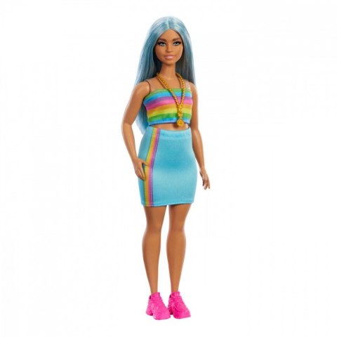 Lalka Barbie Fashionistas długie niebieskie włosy Lalka Barbie Fashionistas długie niebieskie włosy
