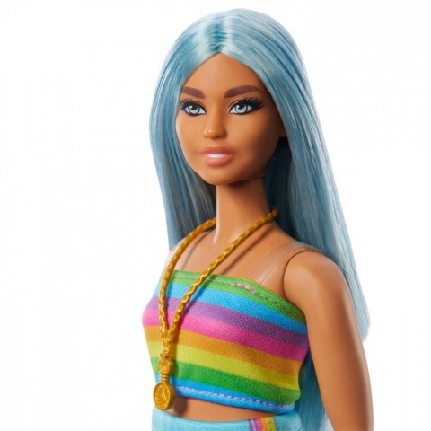 Lalka Barbie Fashionistas długie niebieskie włosy Lalka Barbie Fashionistas długie niebieskie włosy