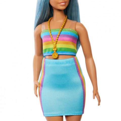 Lalka Barbie Fashionistas długie niebieskie włosy Lalka Barbie Fashionistas długie niebieskie włosy