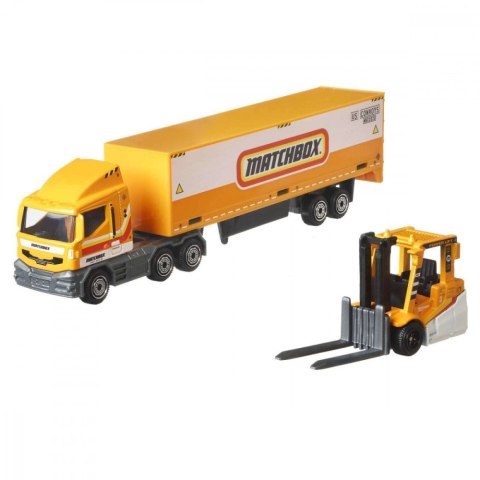 Pojazd transportowy + autko Matchbox Convoys Pojazd transportowy + autko Matchbox Convoys