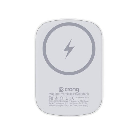 Bezprzewodowy power bank z MagSafe 5000mAh, USB-C 20W PD Bezprzewodowy power bank z MagSafe 5000mAh, USB-C 20W PD