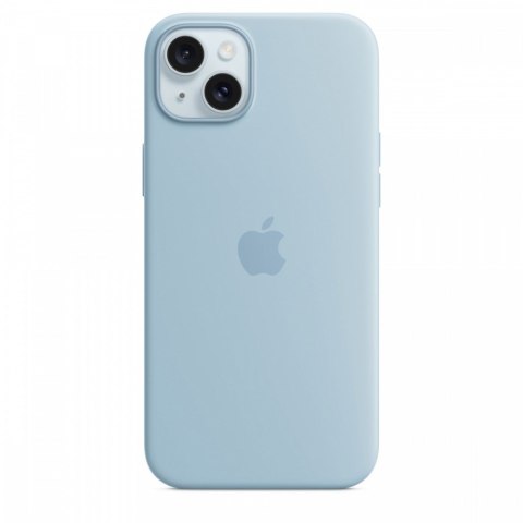 Etui silikonowe z MagSafe do iPhonea 15 Plus - jasnoniebieskie Etui silikonowe z MagSafe do iPhonea 15 Plus - jasnoniebieskie