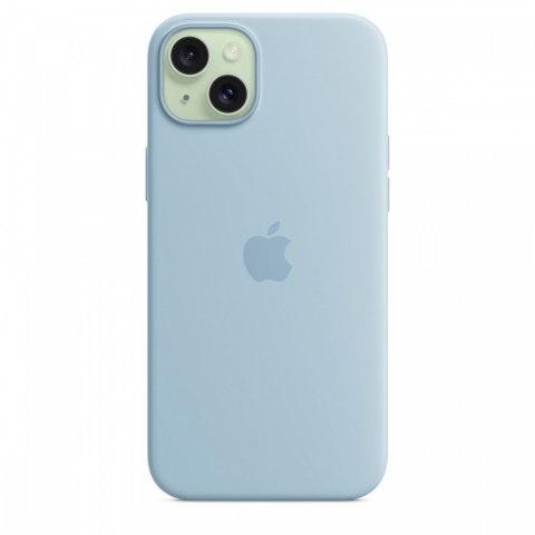 Etui silikonowe z MagSafe do iPhonea 15 Plus - jasnoniebieskie Etui silikonowe z MagSafe do iPhonea 15 Plus - jasnoniebieskie