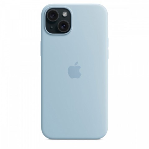 Etui silikonowe z MagSafe do iPhonea 15 Plus - jasnoniebieskie Etui silikonowe z MagSafe do iPhonea 15 Plus - jasnoniebieskie