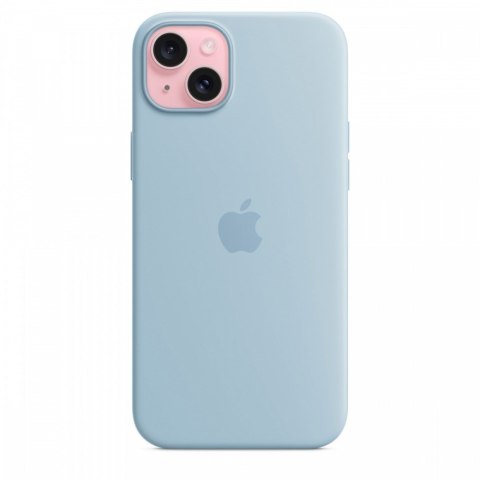 Etui silikonowe z MagSafe do iPhonea 15 Plus - jasnoniebieskie Etui silikonowe z MagSafe do iPhonea 15 Plus - jasnoniebieskie