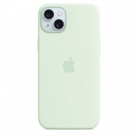 Etui silikonowe z MagSafe do iPhonea 15 Plus - pastelowa mięta Etui silikonowe z MagSafe do iPhonea 15 Plus - pastelowa mięta