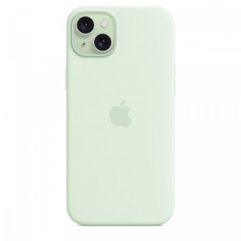 Etui silikonowe z MagSafe do iPhonea 15 Plus - pastelowa mięta Etui silikonowe z MagSafe do iPhonea 15 Plus - pastelowa mięta