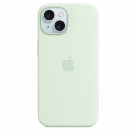 Etui silikonowe z MagSafe do iPhonea 15 - pastelowa mięta Etui silikonowe z MagSafe do iPhonea 15 - pastelowa mięta