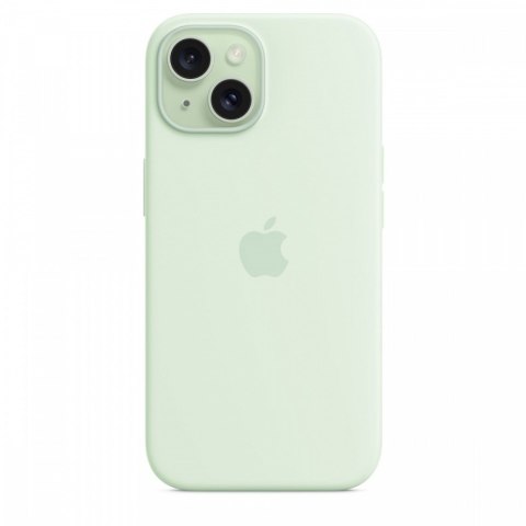 Etui silikonowe z MagSafe do iPhonea 15 - pastelowa mięta Etui silikonowe z MagSafe do iPhonea 15 - pastelowa mięta