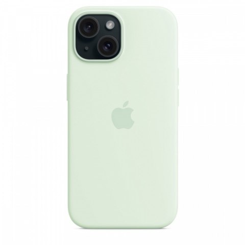 Etui silikonowe z MagSafe do iPhonea 15 - pastelowa mięta Etui silikonowe z MagSafe do iPhonea 15 - pastelowa mięta