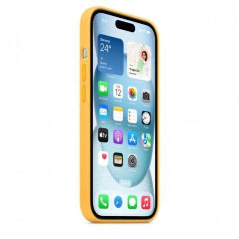 Etui silikonowe z MagSafe do iPhonea 15 - sunshine Etui silikonowe z MagSafe do iPhonea 15 - sunshine
