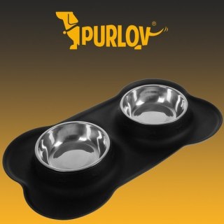 Miska podwójna- 450ml Purlov 21632 Purlov