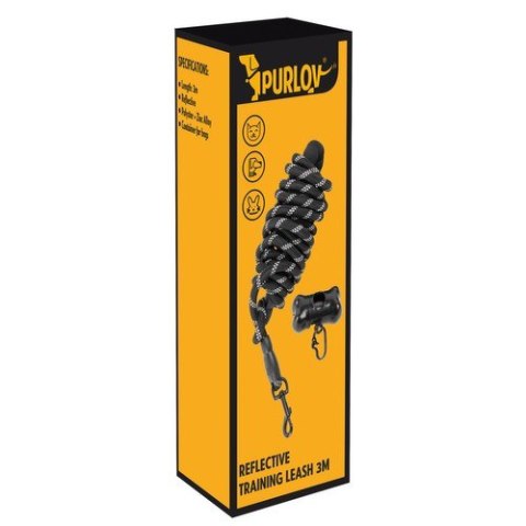 Smycz treningowa odblaskowa 3m Purlov 21654 Purlov