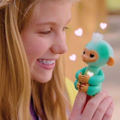 Figurka interaktywna Fingerlings Małpka Niebieska Leo Figurka interaktywna Fingerlings Małpka Niebieska Leo