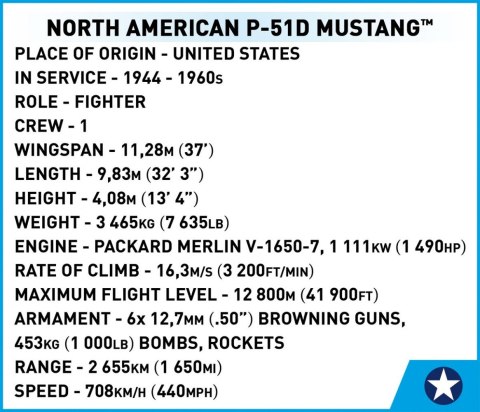 Klocki P-51D Mustang Klocki P-51D Mustang